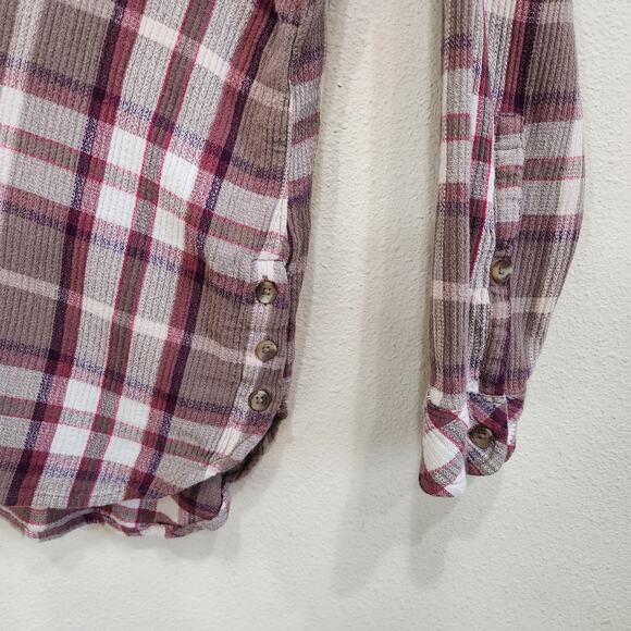 Sonoma Long Sleeve Flannel Plaid Collared Shirts Pullover Brown Red Size XXL - Picture 12 of 12